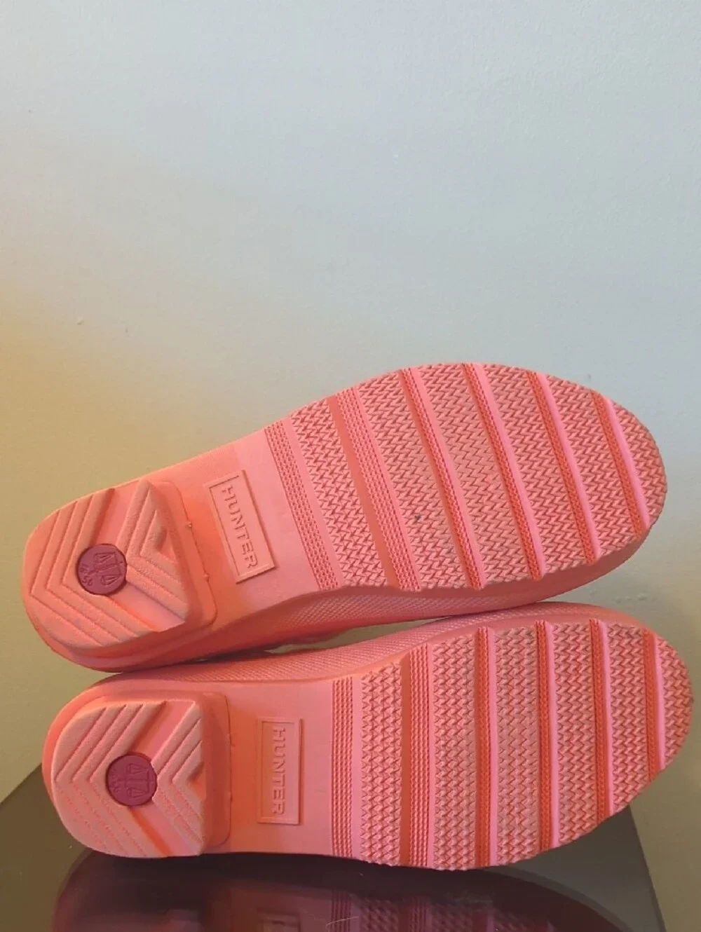 Hunter Coral Pink Chelsea Rain Boots